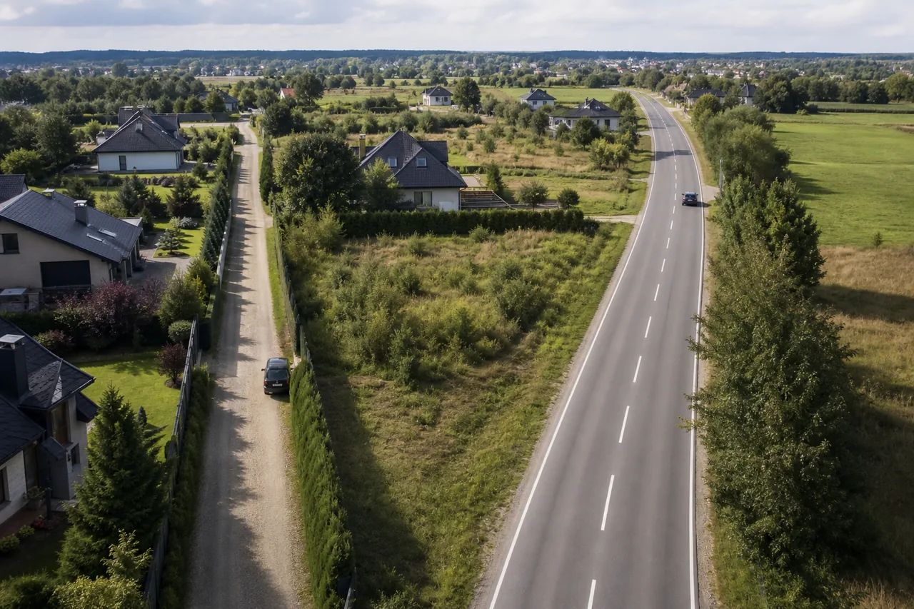 Scena przedstawiająca zagadnienie droga wewnętrzna a publiczna