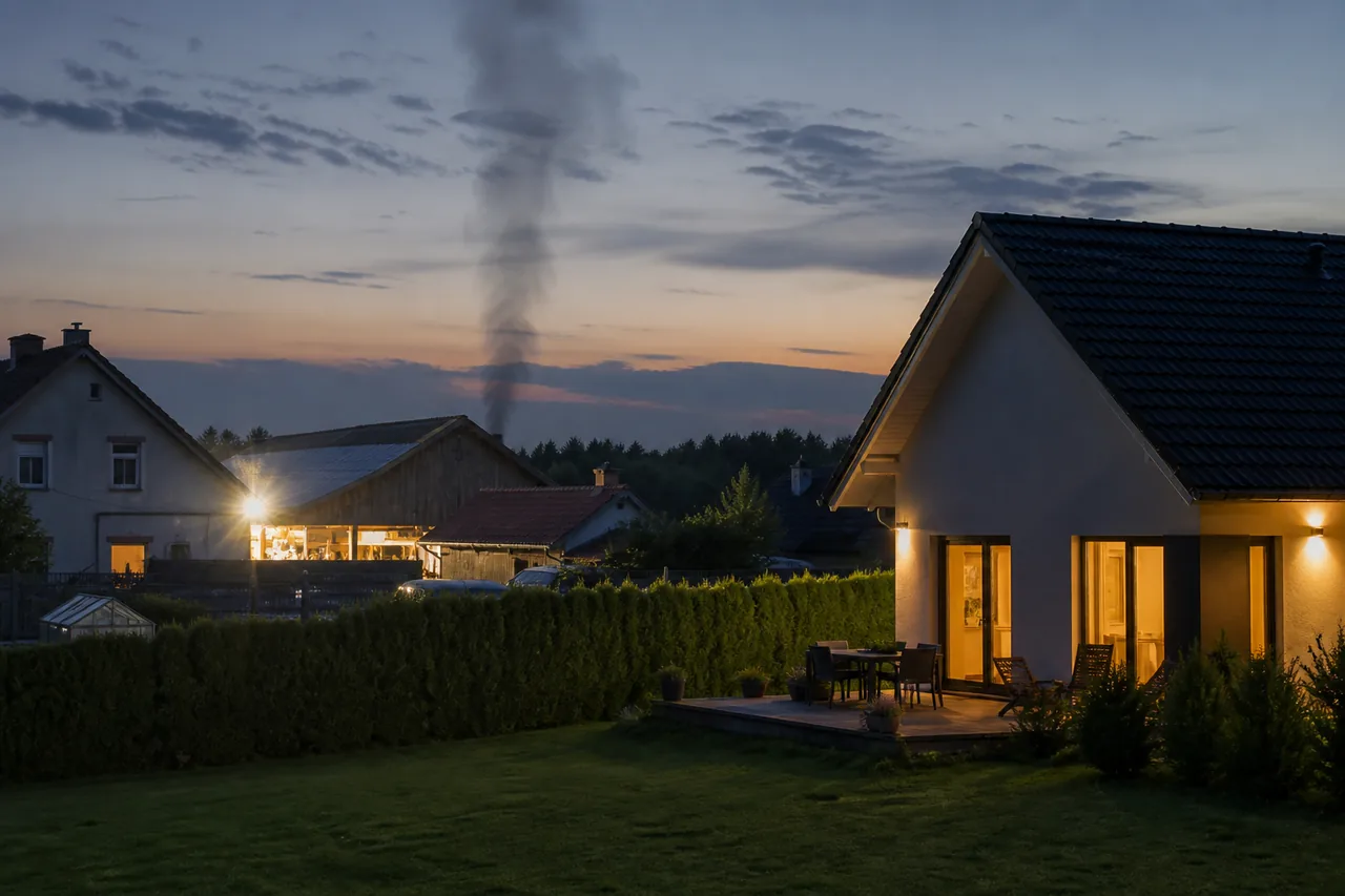 Scena przedstawiająca zagadnienie immisje sąsiedzkie